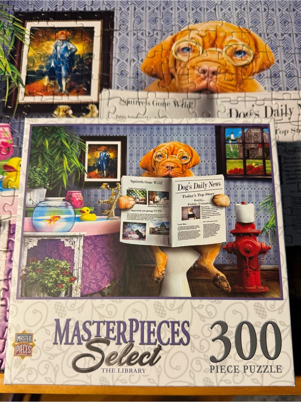 MasterPieces Wild & Whimsical The Library 300-Piece EZ Grip Jigsaw Puzzle